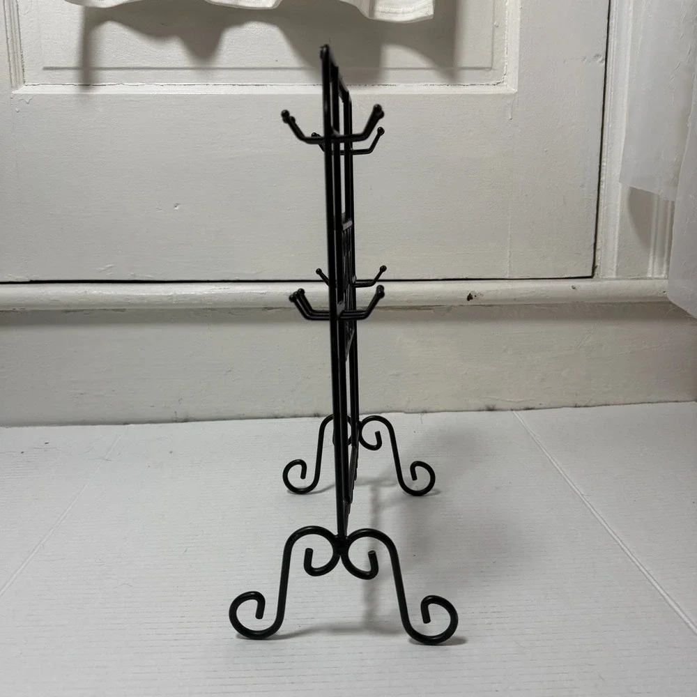 Black Metal Jewelry Accessories Organizer‎ Stand
